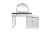 Picture of THIAGO 5-Drawer Dressing Table with LED Mirror and Zerra Makeup Stool Set