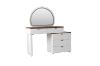 Picture of THIAGO 5-Drawer Dressing Table with LED Mirror and Zerra Makeup Stool Set