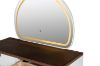 Picture of THIAGO 5-Drawer Dressing Table with LED Mirror and Zerra Makeup Stool Set