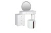 Picture of KALINA 5-Drawer 80-120 Dressing Table with LED Mirror and Zerra Makeup Stool Set