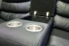 Picture of MODENA Air Leather Sectional Power Reclining Sofa with LED & Speaker (Black)