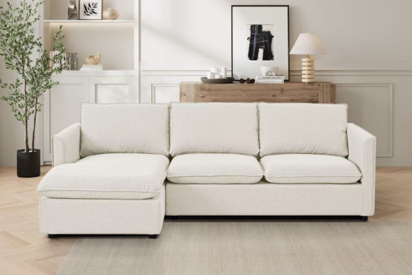Picture of BENDON Fabric Sectional Sofa (Off White) - Water Resistant