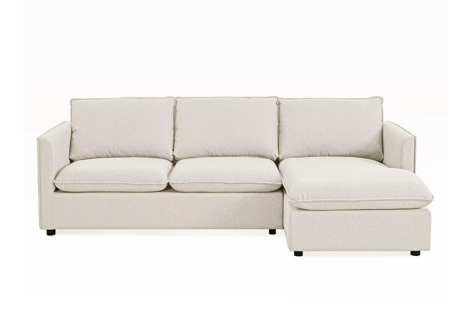 View of BENDON Fabric Sectional Sofa (Off White) - Water Resistant
