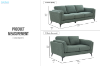 Picture of MARLOW Fabric Sofa Range (Moss Green) - 3+2 Seater