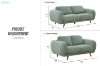 Picture of HELSINKI Fabric Sofa Range (Light Olive) - 3+2 Seater