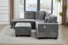 Picture of NEBULA Pro Sectional Sofa with Storage Ottoman (Misty Grey) - Chaise Facing Left