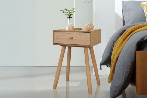 Picture of (FLOOR MODEL CLEARANCE) KAYRA 1-Drawer  Bedside Table 