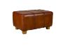 Picture of SHILPI Natural Cow Leather Solid Teakwood Bench
