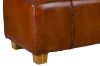 Picture of SHILPI Natural Cow Leather Solid Teakwood Bench