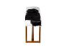 Picture of CAIMA 120 Natural Cowhide Solid Teakwood Bench