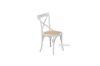 Picture of (FLOOR MODEL CLEARANCE) ALBION Solid Beech Cross Back Dining Chair with Rattan Seat (White)