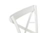 Picture of (FLOOR MODEL CLEARANCE) ALBION Solid Beech Cross Back Dining Chair with Rattan Seat (White)