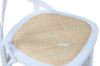 Picture of (FLOOR MODEL CLEARANCE) ALBION Solid Beech Cross Back Dining Chair with Rattan Seat (White)