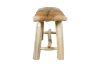 Picture of LUANA 100 Natural Cowhide Solid Teakwood Bench