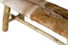 Picture of LUANA 100 Natural Cowhide Solid Teakwood Bench