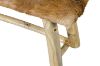Picture of LUANA 100 Natural Cowhide Solid Teakwood Bench