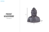 Picture of 658-024 H18 Head Buddha Statue