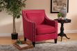 Picture of [FLOOR MODEL CLEARANCE] ABBEY Fabric Arm Chair (Red)