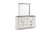 Picture of  [FLOOR MODEL CLEARANCE] CHARLES 7-Drawer Dresser with Mirror (White & Grey)