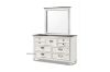Picture of  [FLOOR MODEL CLEARANCE] CHARLES 7-Drawer Dresser with Mirror (White & Grey)