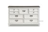 Picture of  [FLOOR MODEL CLEARANCE] CHARLES 7-Drawer Dresser with Mirror (White & Grey)
