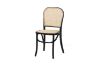 Picture of  [FLOOR MODEL CLEARANCE]  SYDNEE Solid Beech Rattan Back and Seat Dining Chair (Black)
