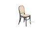 Picture of  [FLOOR MODEL CLEARANCE]  SYDNEE Solid Beech Rattan Back and Seat Dining Chair (Black)