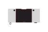 Picture of  [FLOOR MODEL CLEARANCE] MATRIX 140 Electric Height Adjustable Standing Desk with Jumbo Mouse Pad (White)