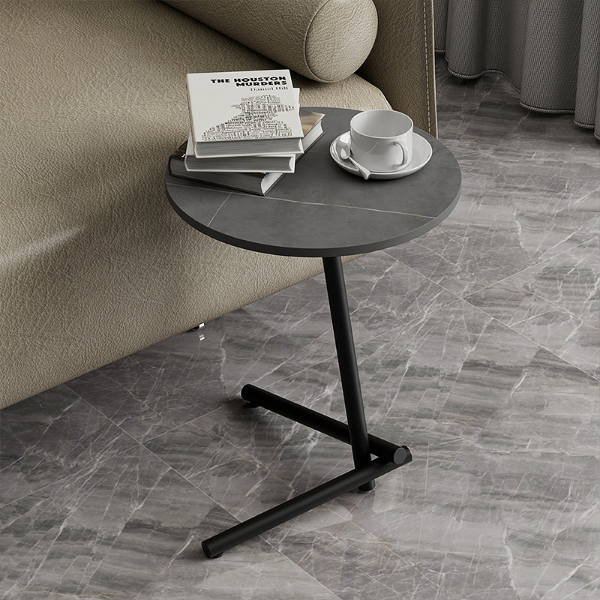 Picture of  [FLOOR MODEL CLEARANCE]  CARA H50 Sintered Stone Side Table (Grey Marble)