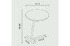 Picture of  [FLOOR MODEL CLEARANCE]  CARA H50 Sintered Stone Side Table (Grey Marble)