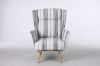 Picture of  [FLOOR MODEL CLEARANCE]  PISA Lounge Chair (Navy Stripe)