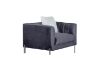 Picture of  [FLOOR MODEL CLEARANCE]  LARKIN 1 Seater Velvet Sofa (Grey)