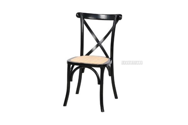 Picture of [FLOOR MODEL CLEARANCE] Albion Cross Back Chair *Black