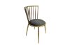 Picture of [FLOOR MODEL CLEARANCE] MARBELLO Gold Frame Velvet Dining Chair (Grey)