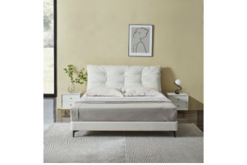 Picture of [FLOOR MODEL CLEARANCE]  BROOKSIDE Bed Frame (White) - Queen
