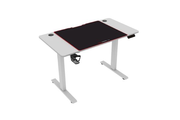 Picture of [FLOOR MODEL CLEARANCE]  MATRIX 120 Electric Height Adjustable Standing Desk with Jumbo Mouse Pad (White)