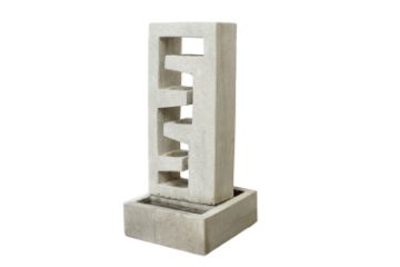 Picture of 658-027 Geometric Sandstone Garden Fountain Sculpture
