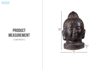 Picture of 658-021 H52 Head Buddha Statue
