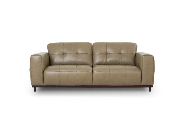 Picture of KALONA 3/2/1 Seater 100% Genuine Leather Sofa Range (Taupe) - 3 Seater