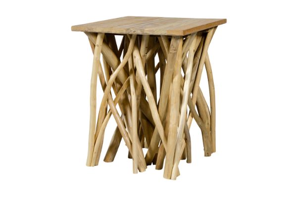 Picture of WILDBRANCH 45 Teakwood Square Side Table