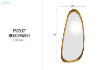 Picture of KOVA H170 Teak Wood Mirror