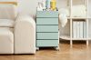 Picture of GALEN Rotating 5 Tier Utility Drawer Wheel Trolley - Off White 