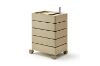 Picture of GALEN Rotating 5 Tier Utility Drawer Wheel Trolley - Khaki