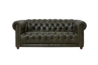 Picture of BAMBURGH 100% Genuine Leather Chesterfield Sofa Range - 3 Seater