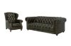 Picture of BAMBURGH 100% Genuine Leather 3 Seater Chesterfield Sofa