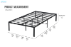 Picture of Havin Single/King Single/Double/Queen Size Metal Bed Frame