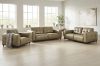 Picture of KALONA 3/2/1 Seater 100% Genuine Leather Sofa Range (Taupe)