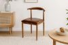 Picture of HORN Metal Frame Dining Chair with Brown Cushion