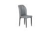 Picture of MIKASA 140 Sintered Stone Top 7PC Dining Set (Grey Table + 6 Dark Grey Chairs)