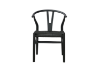 Picture of  WISHBONE Solid Wood Y Replica Chair (Black) - 2 Chairs in 1 Carton